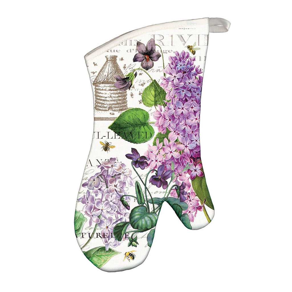 Michel Design Works Lilac and Violets Oven Mitt – Mulberry Manor